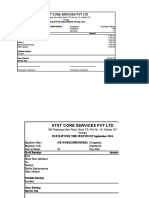 STST Core Services PVT LTD: Payslip For The Period of July 2016