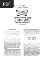Using Different Types of Text for Effective Reading Instruction