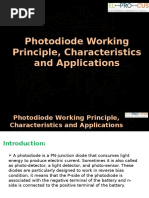 Photodiode Working Principle Characteristics and Applications