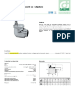 Automatski Odzracni Ventil Aercal 01055 PDF