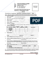 Cadet - S Admission Form