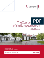 The Court of Justice of The European Union