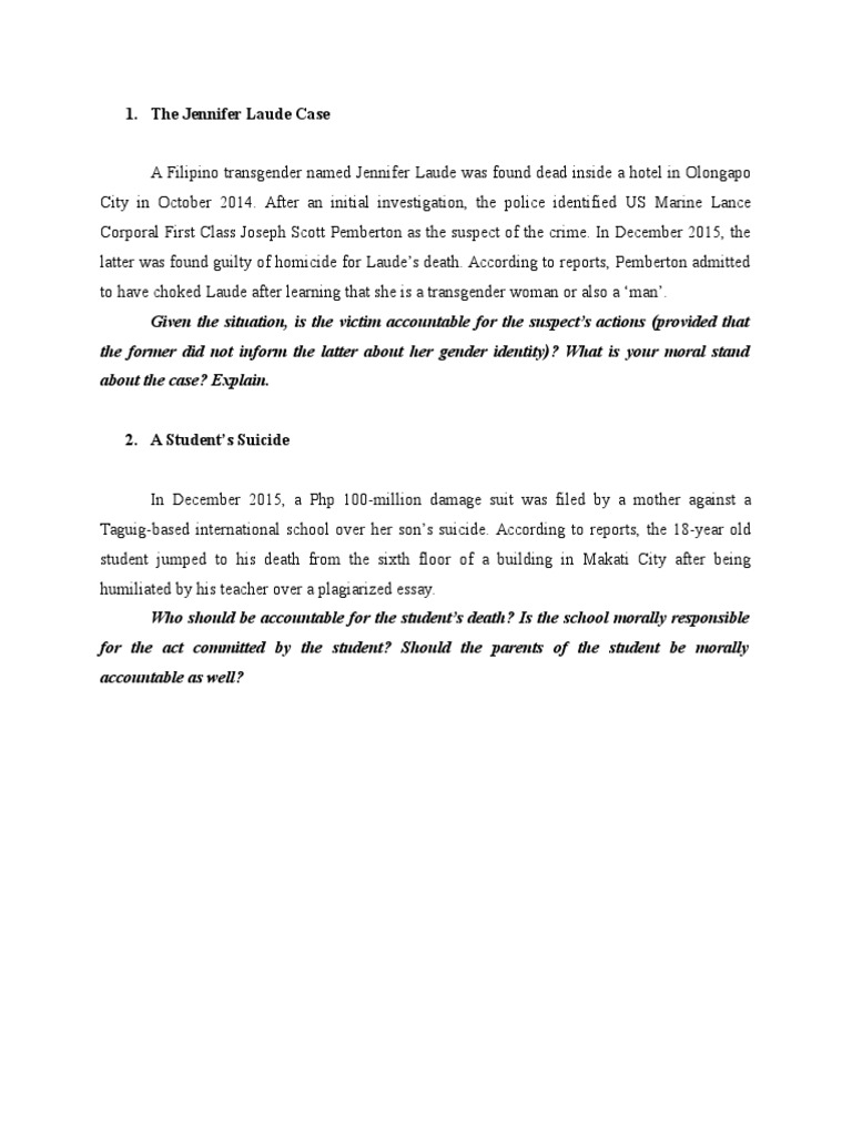 The Jennifer Laude Case | PDF