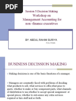 Workshop On Management Accounting For Non - Finance Executives