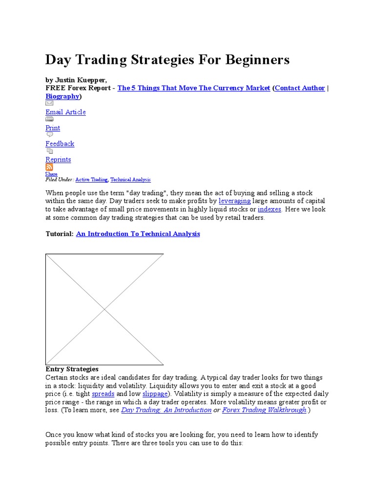 Day Trading Strategies for Beginners | PDF | Day Trading | Financial ...