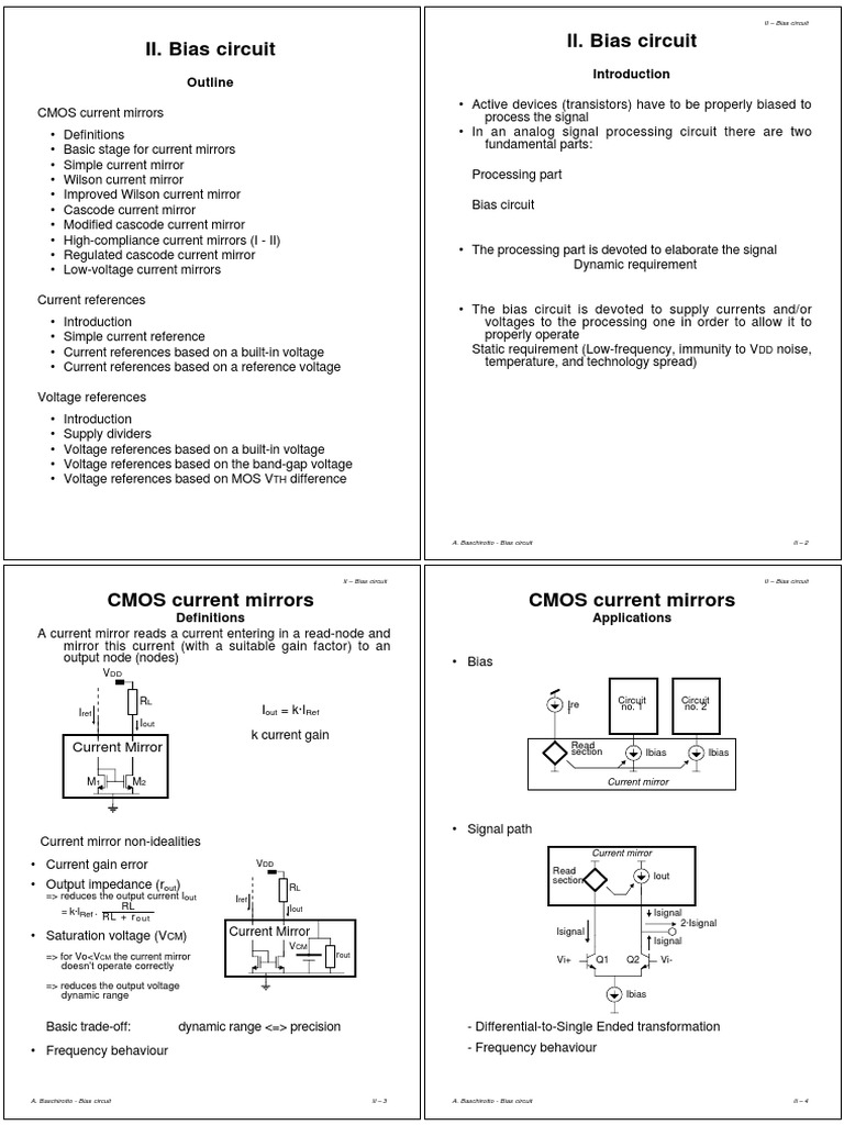 Current Mirrors Download Free PDF Mosfet Operational Amplifier