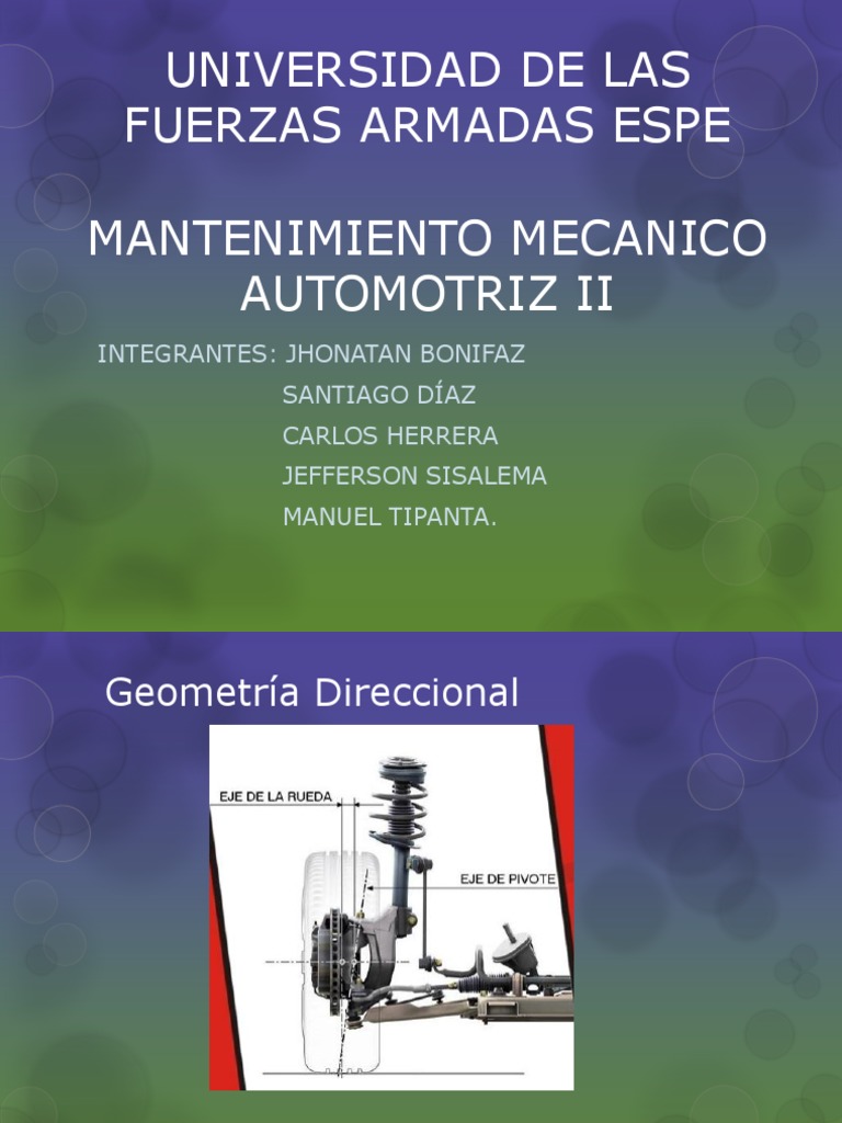 Exposicion Geometria de La Dirección PDF Direccion Eje
