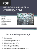Uso de Garrafas Pet Na Construção Civil