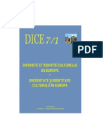 Diversité et Identité Culturelle en Europe (DICE) 7.1 (ABSTRACTS)