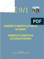Diversité Et Identité Culturelle en Europe (DICE) 09.1 (ABSTRACTS)
