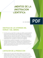 Fundamentos de La Administracion Cientifica