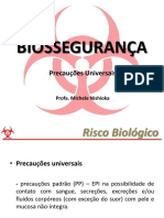 BIOSSEGURANÇA: Precauções Universais e Higienização das Mãos