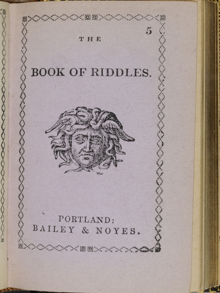 Book of Riddles.: Bailey | PDF
