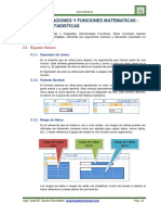 Unidad v Funciones y Funciones Matematicas Estadisticas