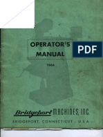 Bridgeport Operators Manual 1964 PDF