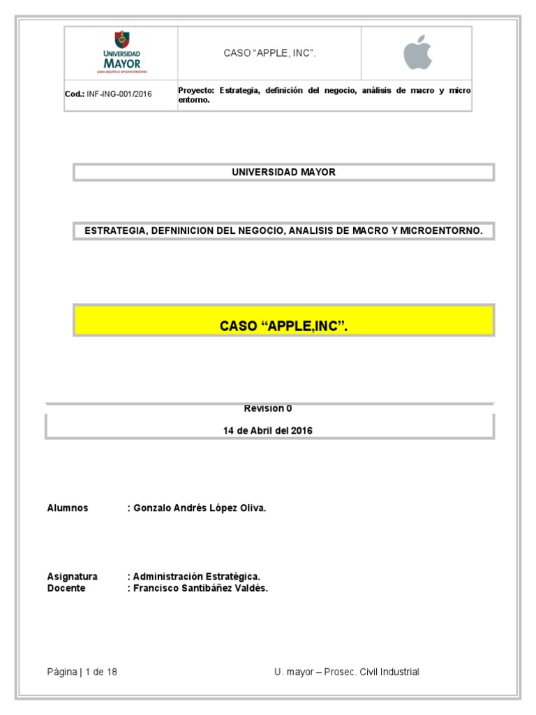 Caso Apple Resuelto PDF Apple Inc. Macintosh