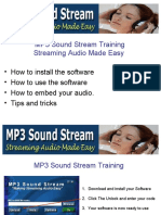 MP3 Sound Stream Training Streaming Audio Made Easy