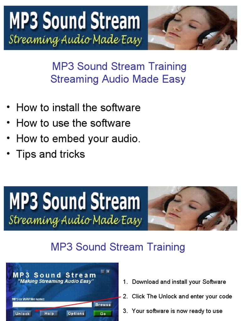 MP3 Streaming Audio Training Guide | PDF | Mp3 | Streaming Media