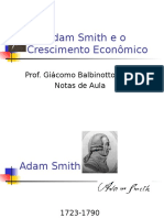 Adam Smith (1776) e o Crescimento Econômico