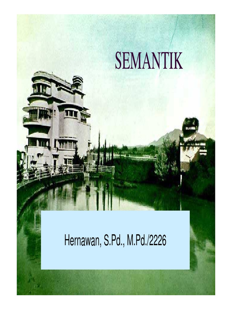 Kajian Makna dalam Semantik | PDF | Seni & Disiplin Bahasa