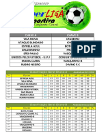 Tabela Campeonato 2016