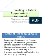 Peacebuilding in Patani