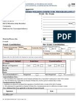 Fresh / Re-Exam Aws Certified Welding Inspector Program (Aws-Cwi)