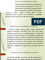 Implicaciones de La Complejidad en La Docencia