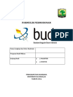 Formulir DLL BUDI-DN 2016 Unand