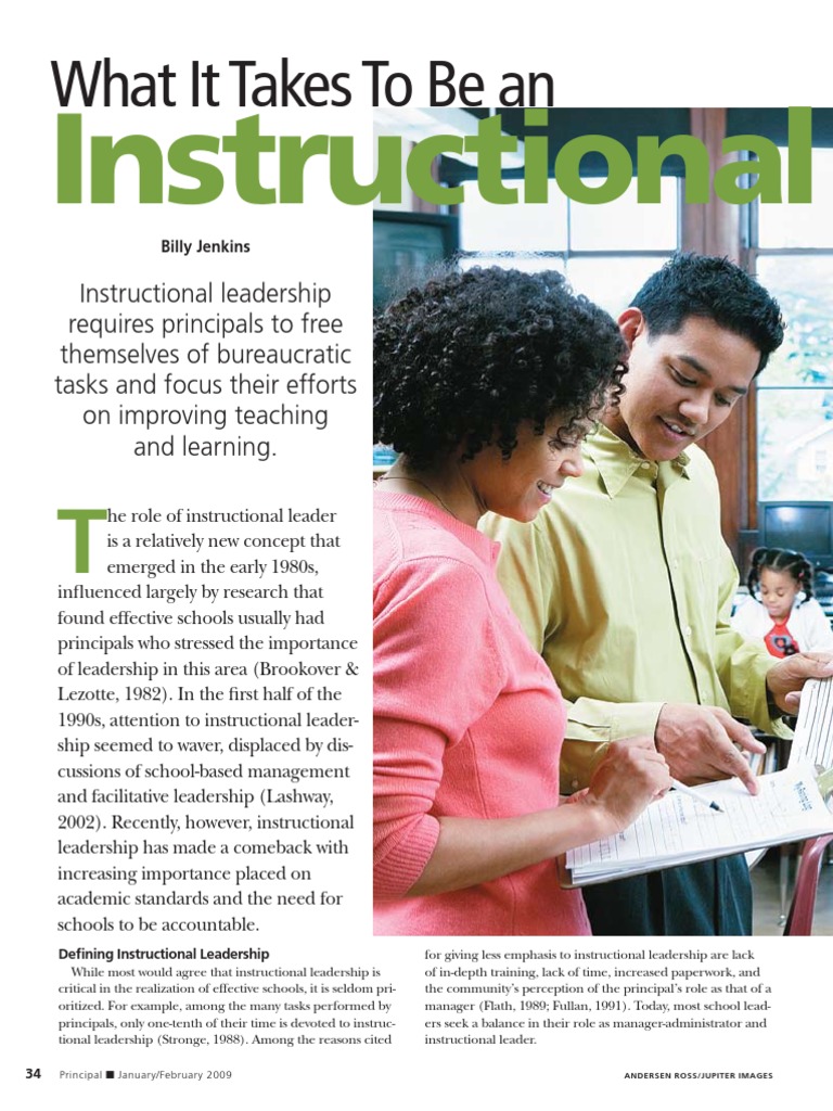 Defining Instructional Leadership Roles | PDF | Leadership | Teachers