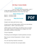 USMLE Step 1 Course Details