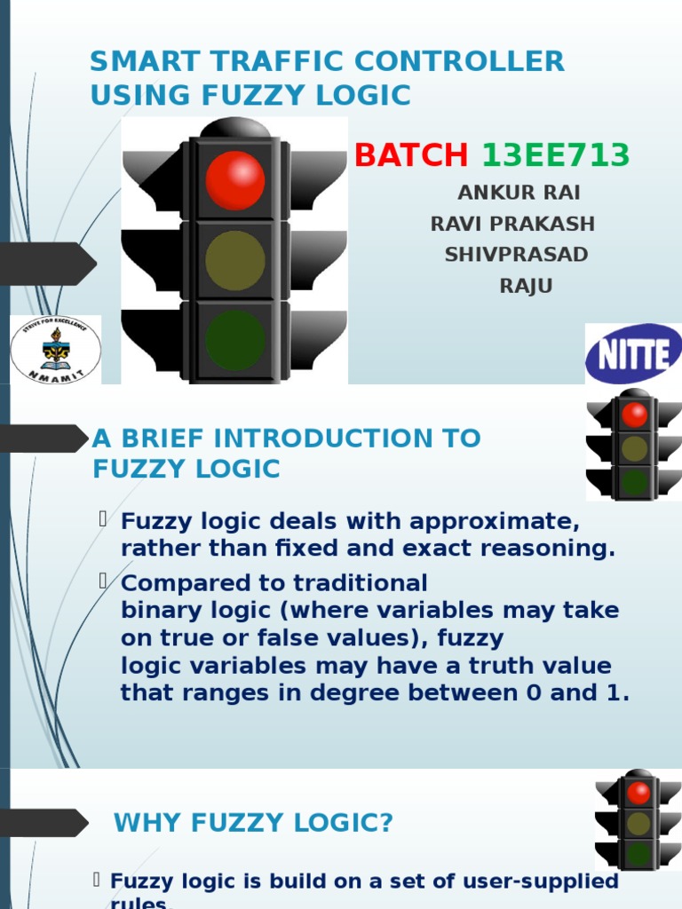 Smart Traffic Controller Using Fuzzy Logic: Batch | PDF | Traffic ...