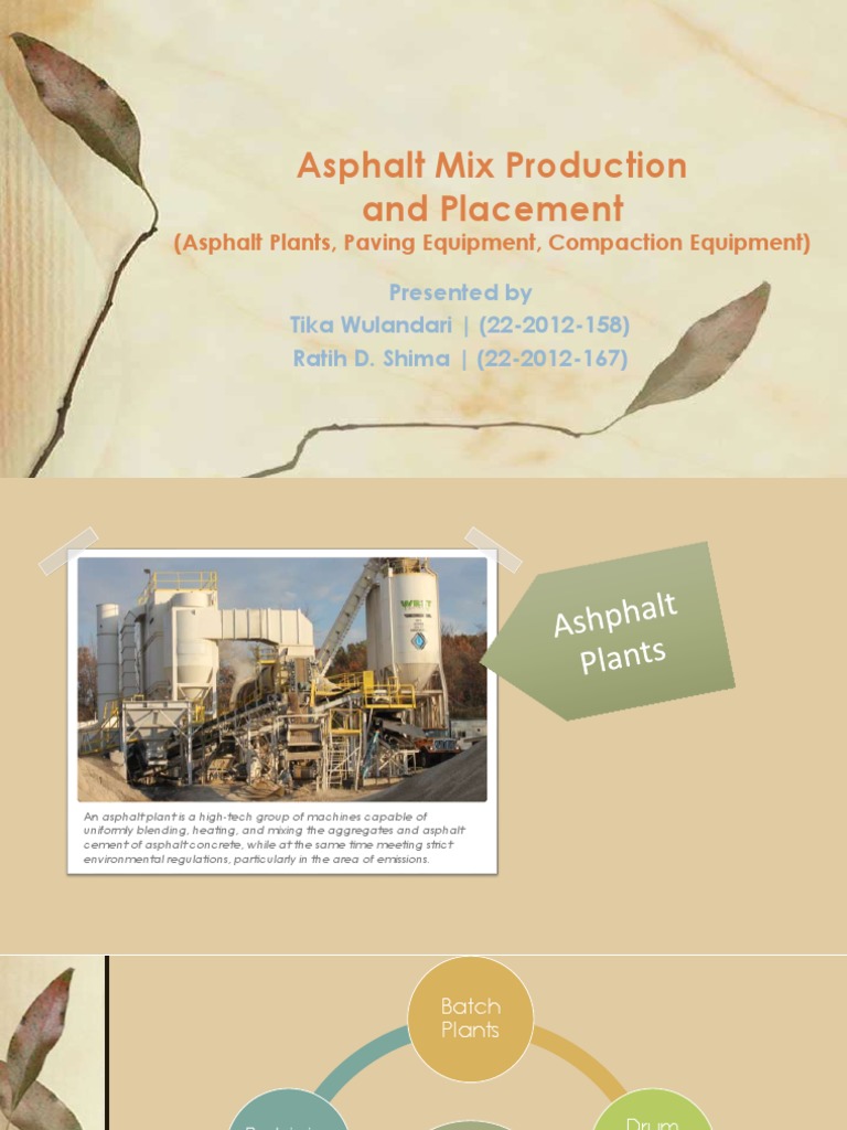 Asphalt Mix Production | PDF | Road Surface | Concrete