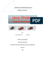 Proposal Kewirausahaan Sepatu Kulit Java Shoes