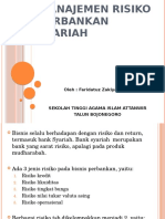 Pertemuan 14 Manajemen Risiko Perbankan Syariah