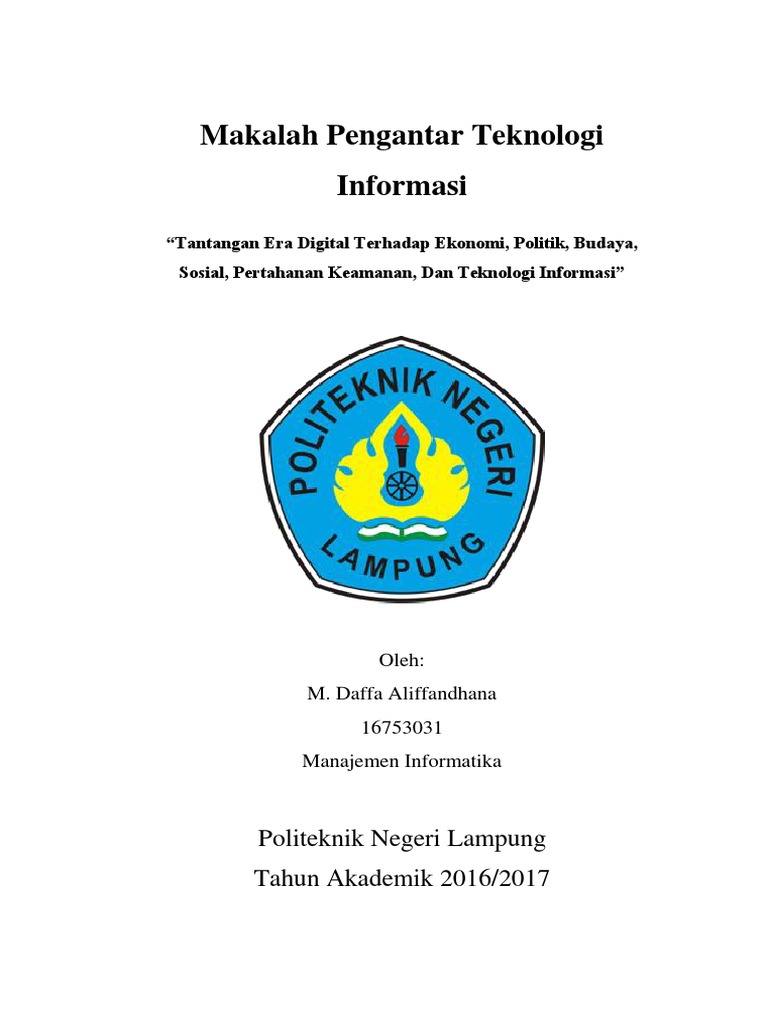 Makalah Pti Dampak Era Digital