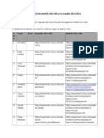 Redirection From Mobile Site URLs To Regular Site URLs