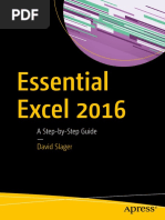 Download Essential Excel 2016 - A Step-By-Step Guide - 1st Edition 2016 by Rahul Sharma SN333156258 doc pdf