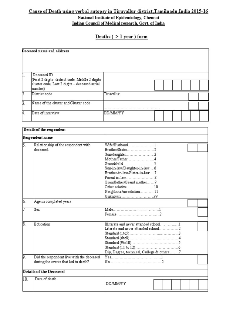 verbal-autopsy-questionnaire-thiruvallur-pdf-medicine-medical
