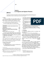 Chemical Analysis of Gypsum and Gypsum Products (Metric) : Standard Test Methods For