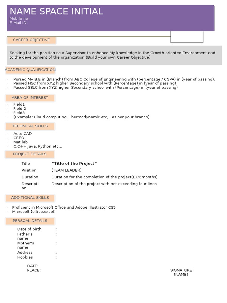 Comprehensive Resume Template | PDF | Computers