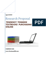 TENDENCY TOWARDS TEXTBOOKS PURCHASING ONLINE(Research Proposal)