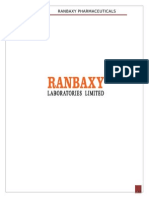 Organization Study On Ranbaxy Pharmaceuticals