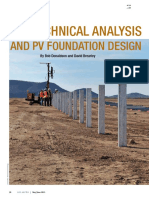 Geotechnical Analysis: and PV Foundation Design