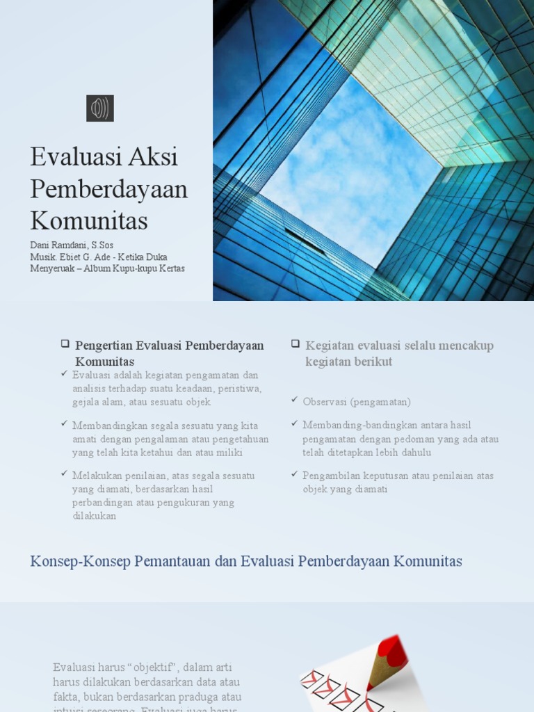 Evaluasi Aksi Pemberdayaan Komunitas
