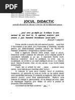 Jocul Didactic 