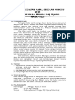 Proposal Kegiatan Natal Sekolah Minggu 2016