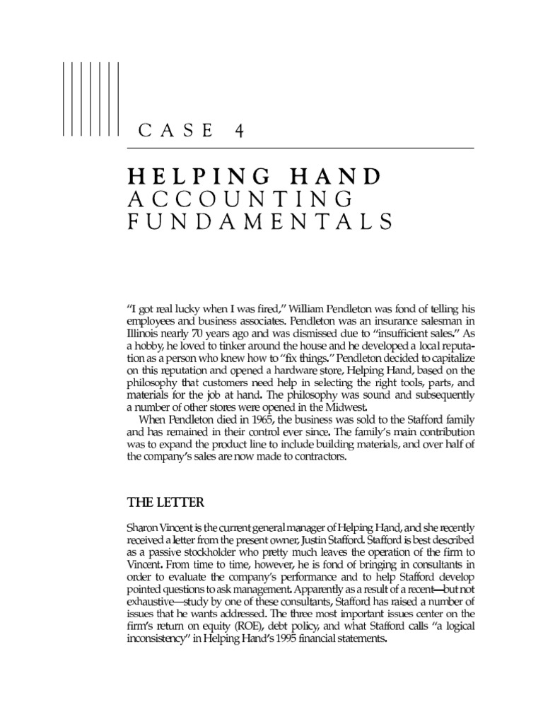 Case 4 - Helping Hand 1 PDF | PDF