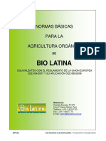 Normas de Produccion Organica BIOLATINA - GNP-CEE-080210