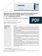 Evaluación de la efectividad de una intervención educativa para disminuir el peso de la mochila escolar en los alumnos de 3.° y 4.° de educación primaria.pdf